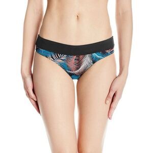Catalina Bikini Bottoms Black Kauai/Black Women's Swimwear Carve Designs SM $48
